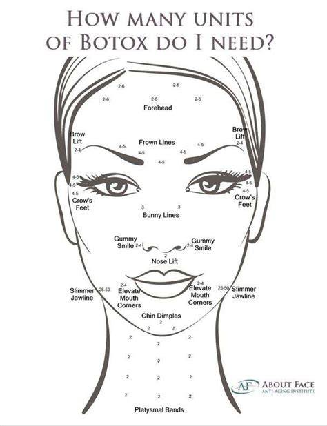 Free Printable Botox Face Chart