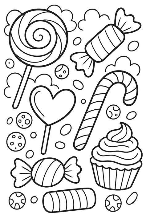 Free Printable Candy Coloring Pages
