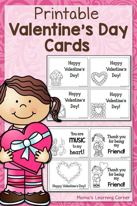Free Printable Childrens Valentines Day Cards