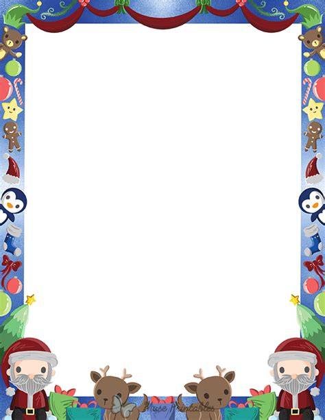 Free Printable Christmas Border Clipart