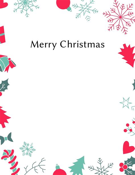 Free Printable Christmas Letter Templates