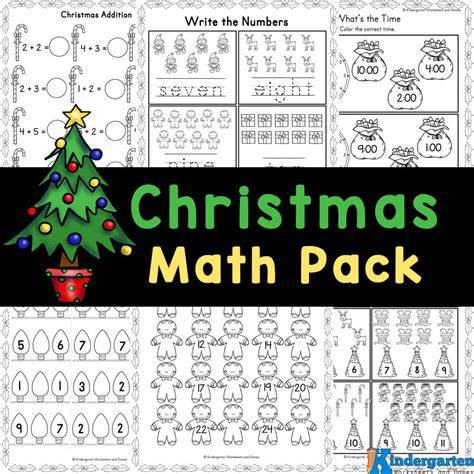 Free Printable Christmas Math Worksheets