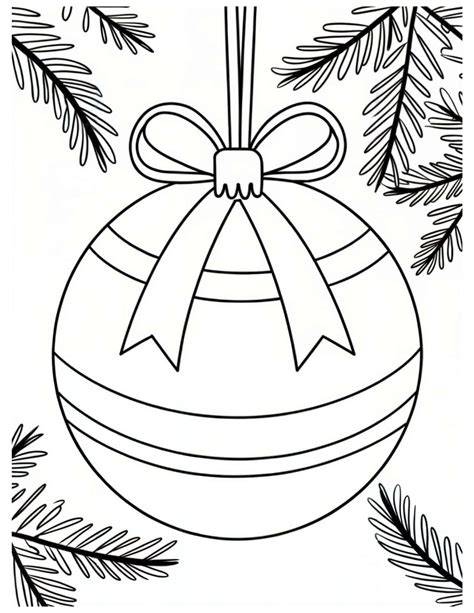 Free Printable Christmas Ornament Coloring Pages