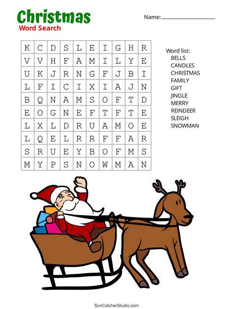 Free Printable Christmas Puzzle