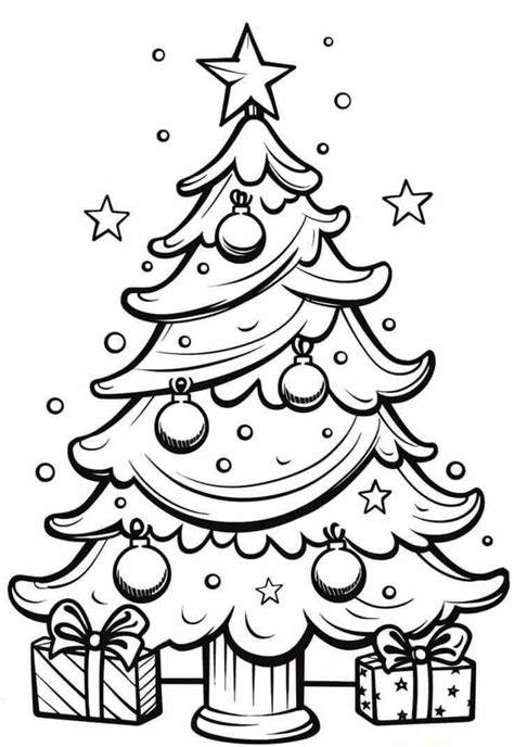 Free Printable Christmas Tree Coloring Sheets