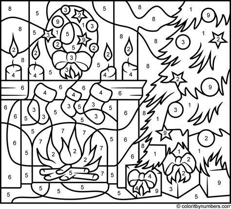 Free Printable Color By Number Christmas