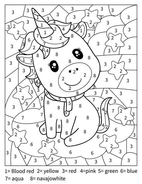 Free Printable Color By Number For Kids