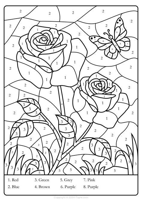 Free Printable Color By Number Pages