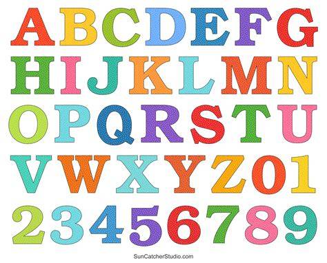 Free Printable Colorful Alphabet Letters