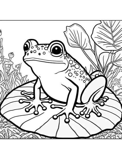 Free Printable Coloring Pages Frogs