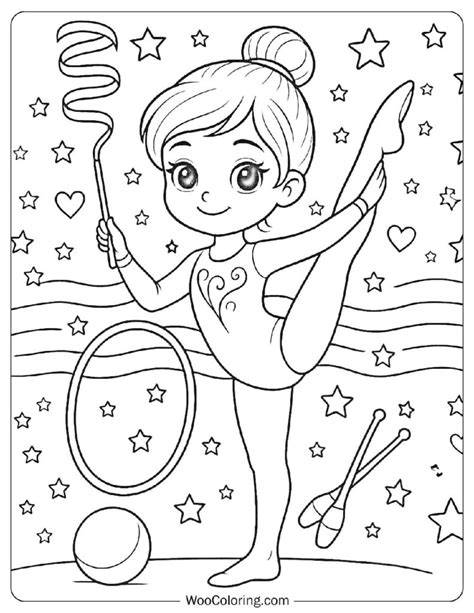 Free Printable Coloring Pages Gymnastics