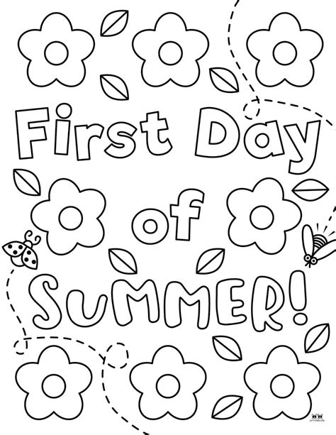Free Printable Coloring Sheets For Summer