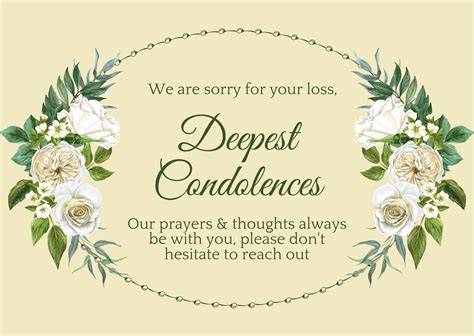 Free Printable Condolence Cards