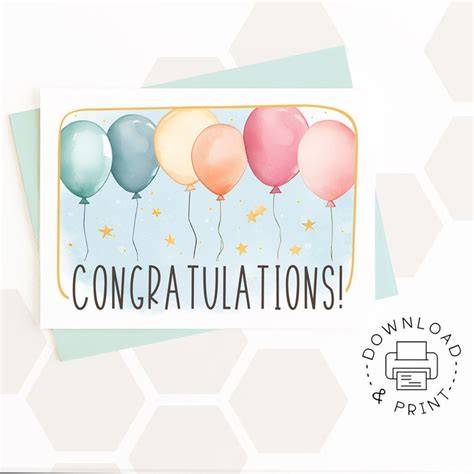 Free Printable Congrats Cards