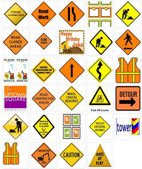 Free Printable Construction Signs