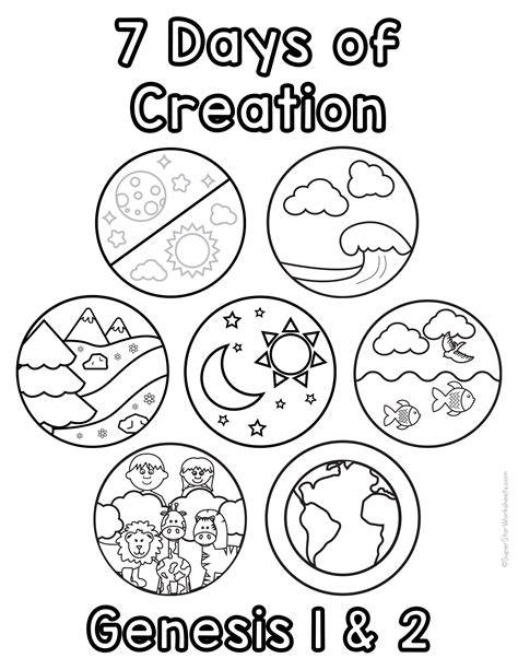 Free Printable Creation Coloring Pages
