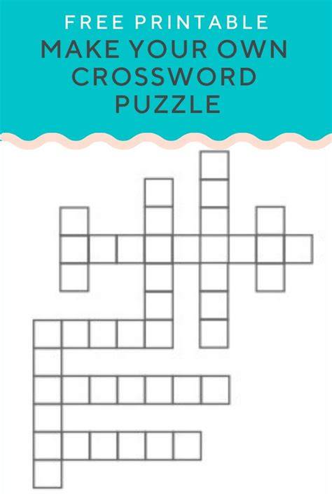 Free Printable Crossword Puzzles Maker