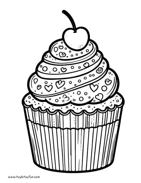 Free Printable Cupcake Coloring Pages