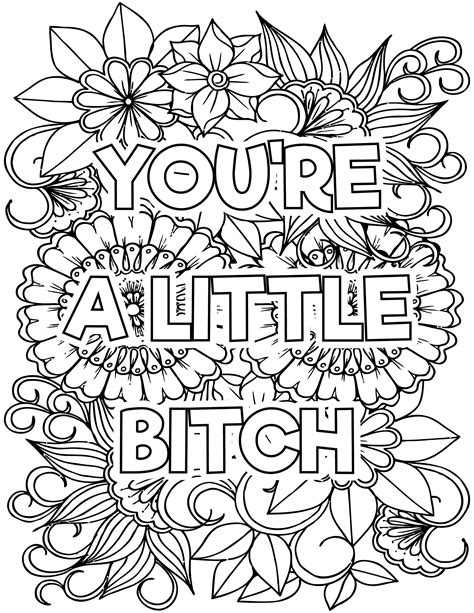 Free Printable Curse Word Coloring Pages