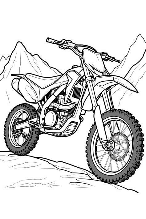 Free Printable Dirt Bike Coloring Pages