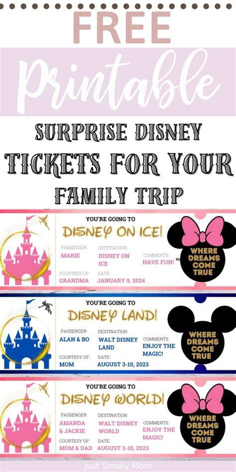 Free Printable Disney Tickets Pdf