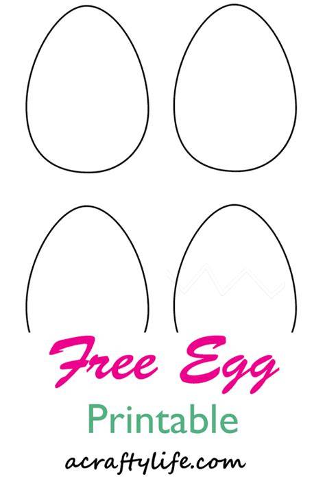 Free Printable Egg Shape Template