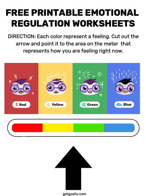 Free Printable Emotional Regulation Worksheets