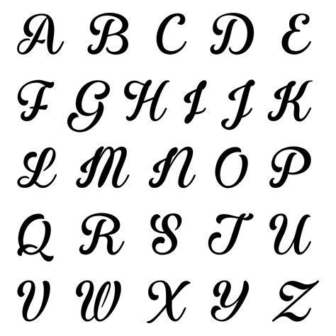 Free Printable Fancy Letter Stencils