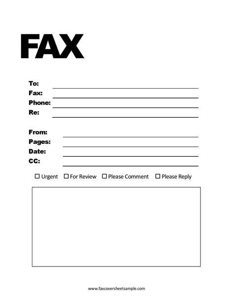 Free Printable Fax Cover Sheet Pdf