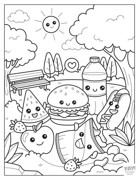 Free Printable Food Coloring Pages