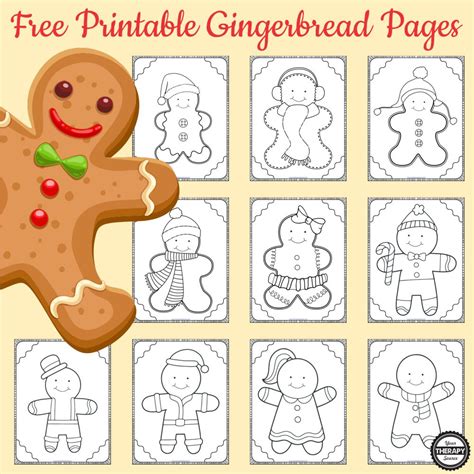 Free Printable Gingerbread Man Worksheets