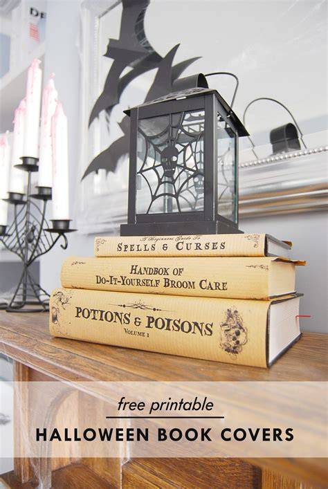 Free Printable Halloween Book Covers