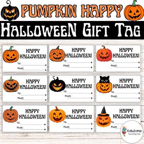 Free Printable Halloween Tags Pdf