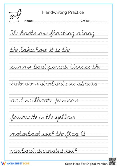 Free Printable Handwriting