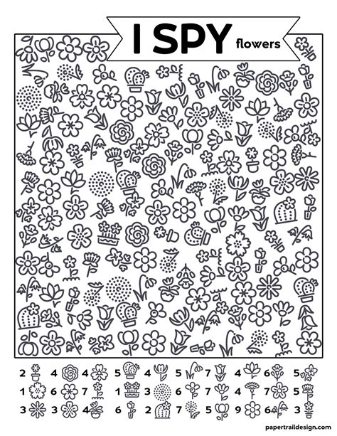 Free Printable I Spy Worksheets