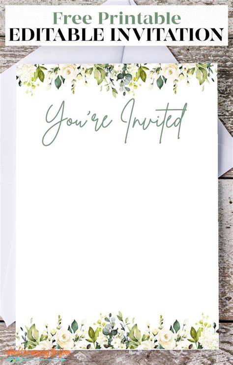 Free Printable Invitation Templates
