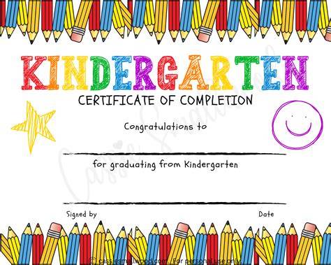 Free Printable Kindergarten Graduation Certificate