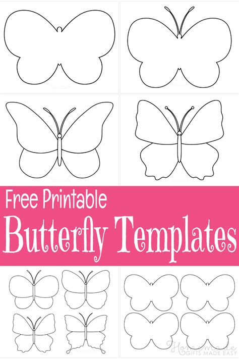 Free Printable Large Butterfly Template