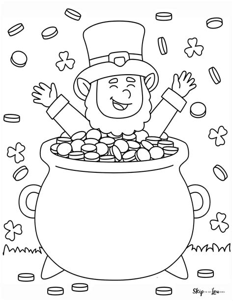 Free Printable Leprechaun Coloring Page