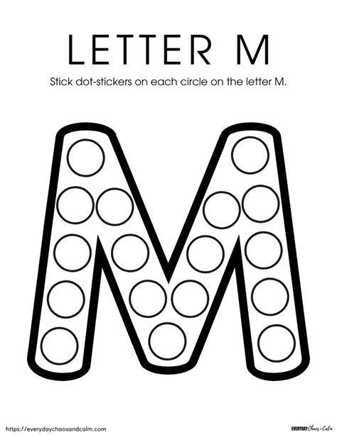 Free Printable Letter M
