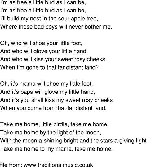 Free Printable Lyrics To Songs