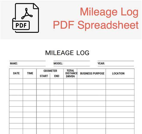 Free Printable Mileage Log Pdf