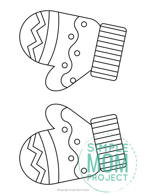 Free Printable Mittens