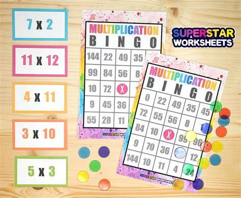Free Printable Multiplication Bingo
