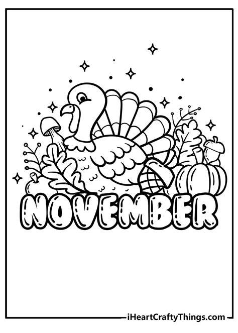 Free Printable November Coloring Pages