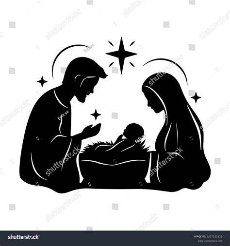 Free Printable Outline Printable Nativity Silhouette