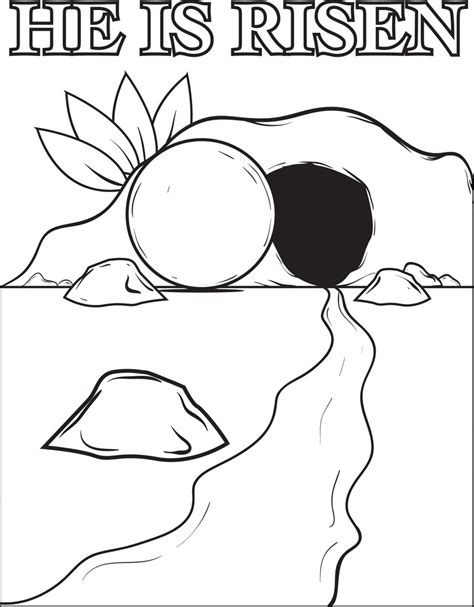 Free Printable Resurrection Coloring Pages