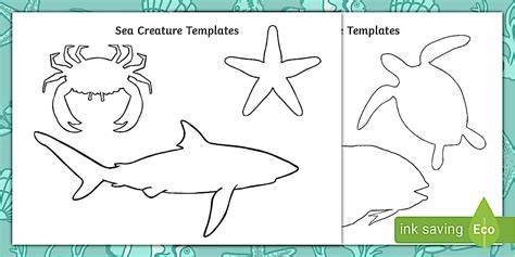 Free Printable Sea Creature Templates