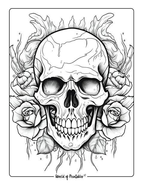 Free Printable Skull Coloring Pages
