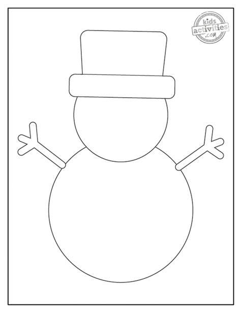 Free Printable Snowman Template